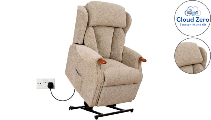 Celebrity Furniture Canterbury Cloud Zero Riser Recliner with Headrest